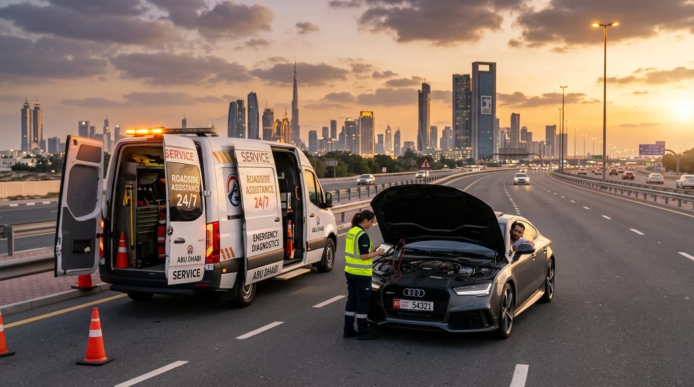 Check Engine Light Flashing on Abu Dhabi Highway: Emergency Action Steps