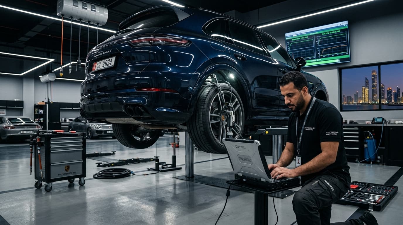 Porsche Macan & Cayenne Air Suspension Failure in Abu Dhabi: Symptoms & Fixes
